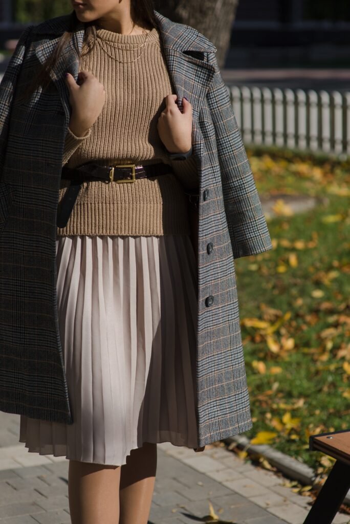 Pleated-Midi-Skirt