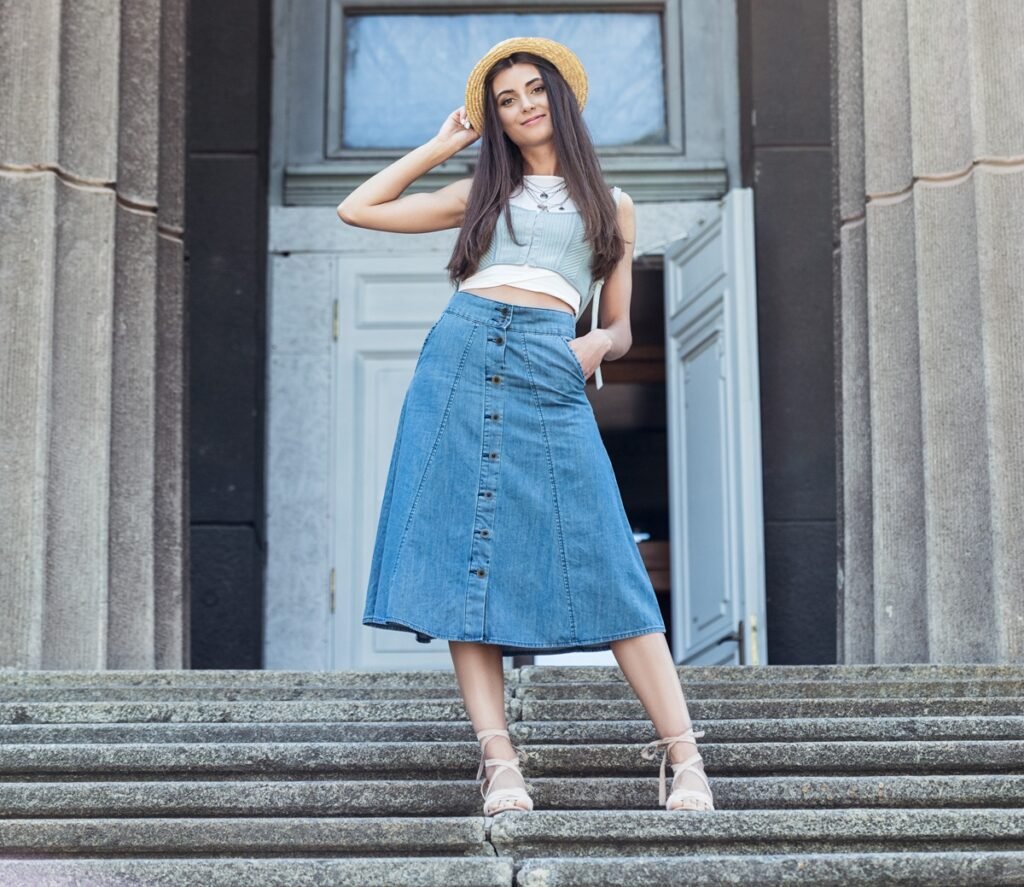 Vintage Denim Skirt