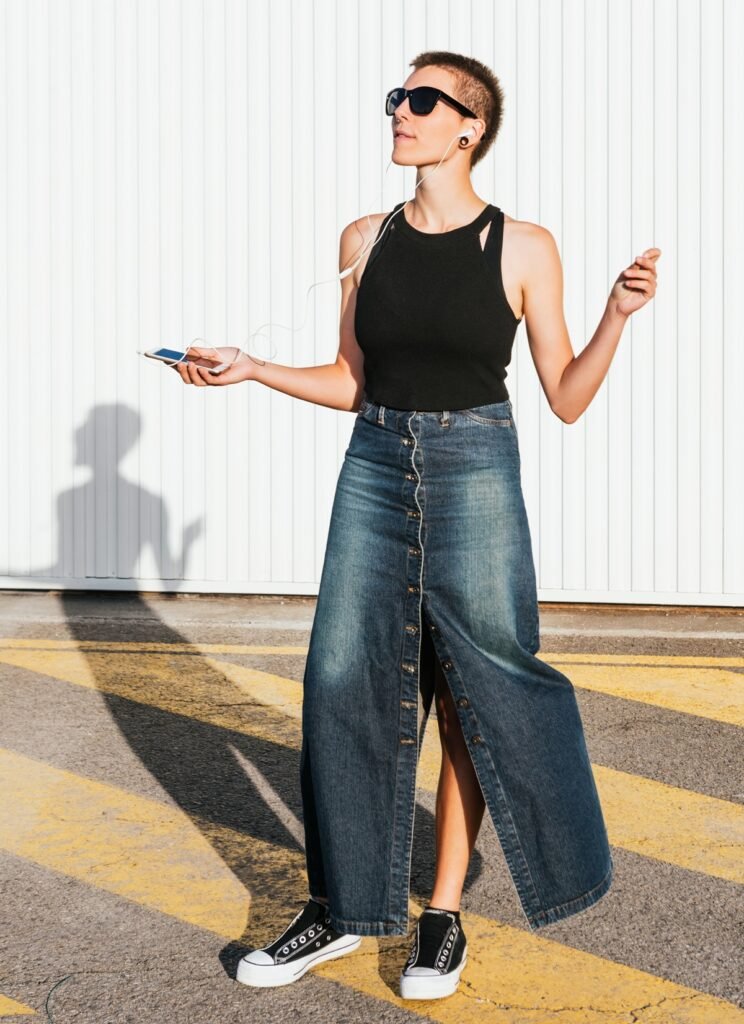 Vintage Denim Skirt