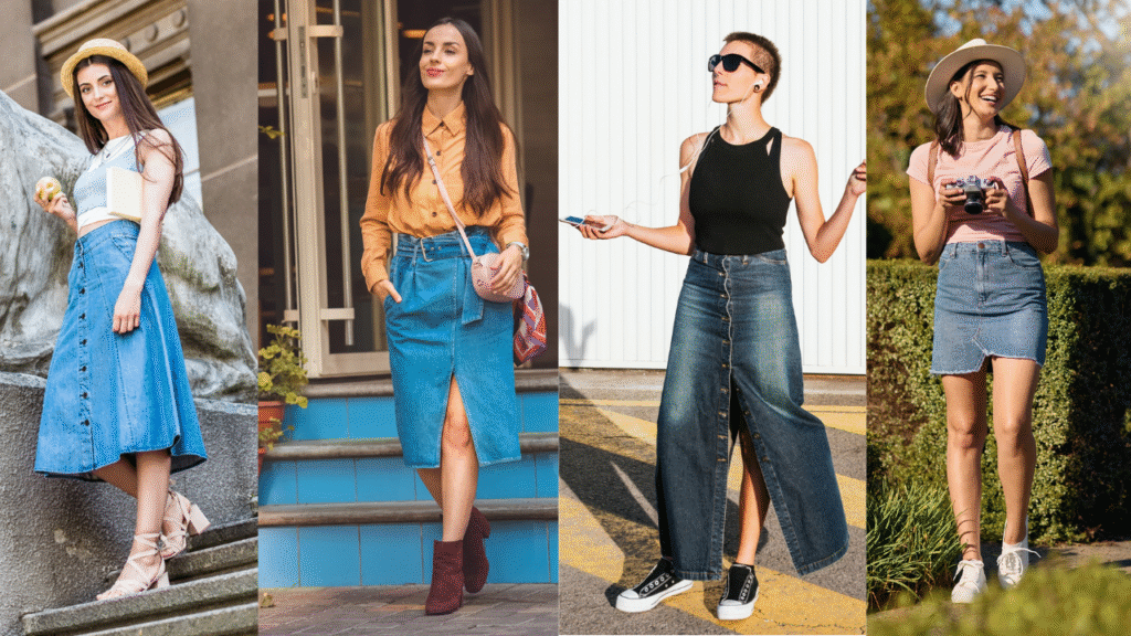 Vintage Denim Skirt